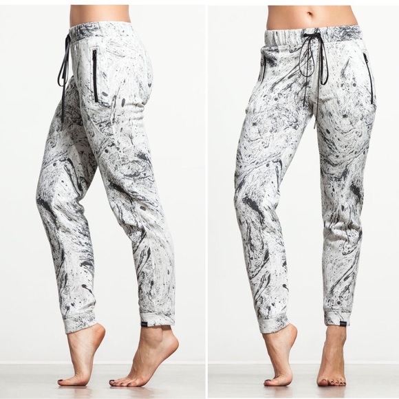 Koral Pants - NWOT Koral Ink Series Marble Sweatpants